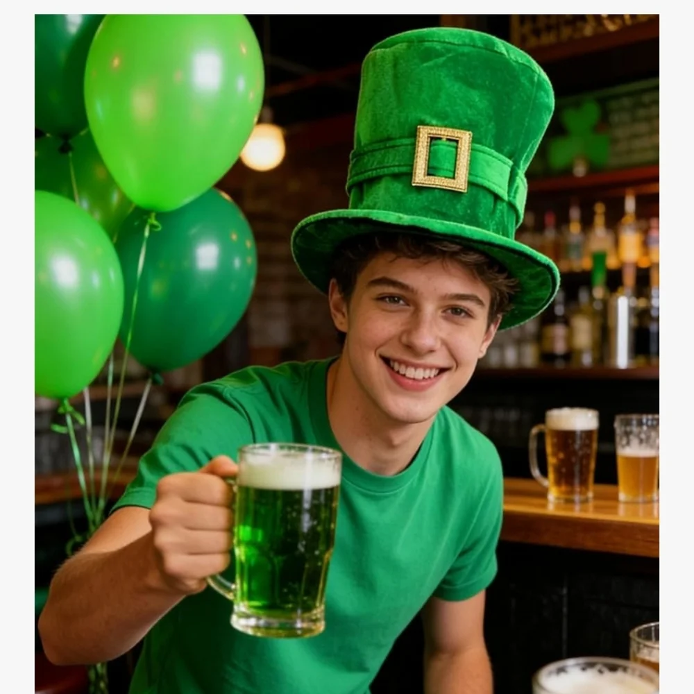 Green St. Patrick's Day Top Hat